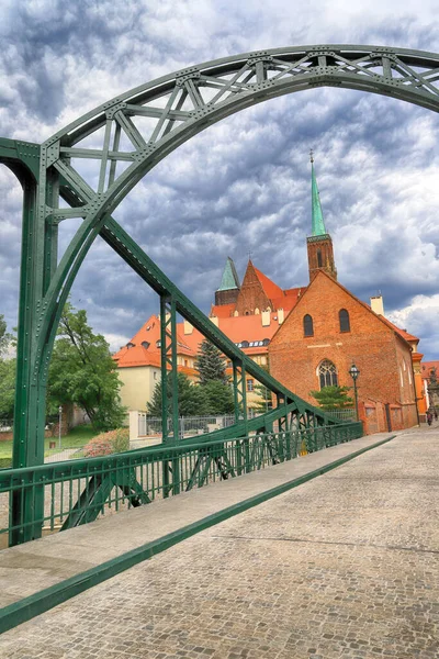 Wroclaw Pologne Juin 2020 Vieille Ville Wroclaw Cathedral Island Ostrow — Photo