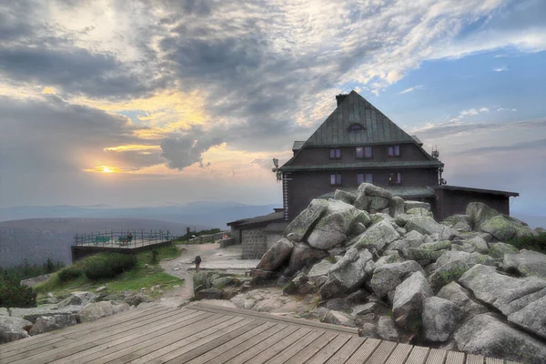 Szklarska Poreba Polen August 2020 Berghütte Szrenica 1362 Über Dem — Stockfoto