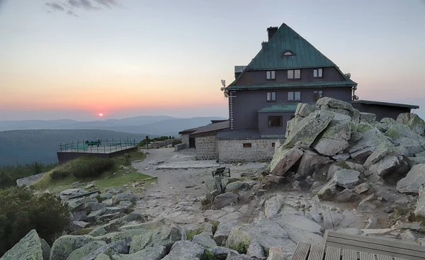 Szklarska Poreba Polen August 2020 Berghütte Szrenica 1362 Über Dem — Stockfoto