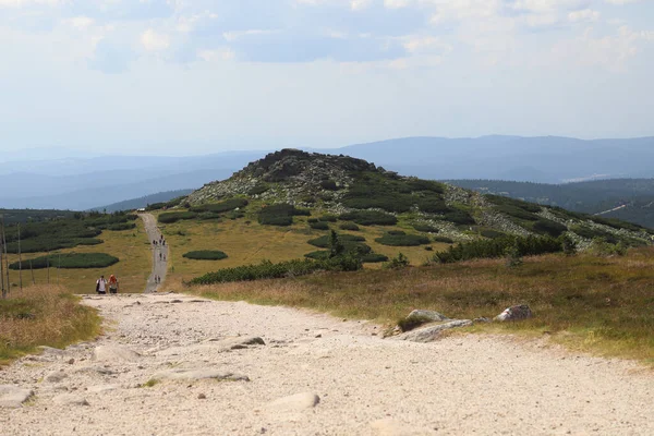 Touristischer Wanderweg Riesengebirge Wanderweg Der Grenze Zwischen Polen Und Tschechien — Stockfoto