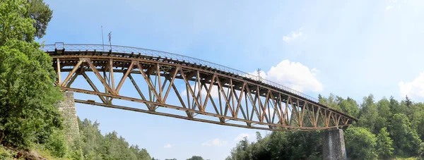 Pilchowice Poland August 2020 Railway Bridge Pilchowice Lake Which Supposed — Stock Photo, Image