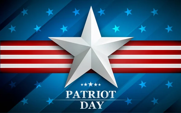 Patriot day. Design for postcard, flyer, poster, banner. 11th of september. We Will Never Forget. Vector illustration. — Stock Vector