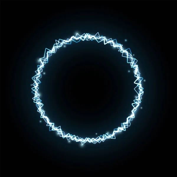 Fondo abstracto en forma de círculo de rayos. Ilustración vectorial — Vector de stock
