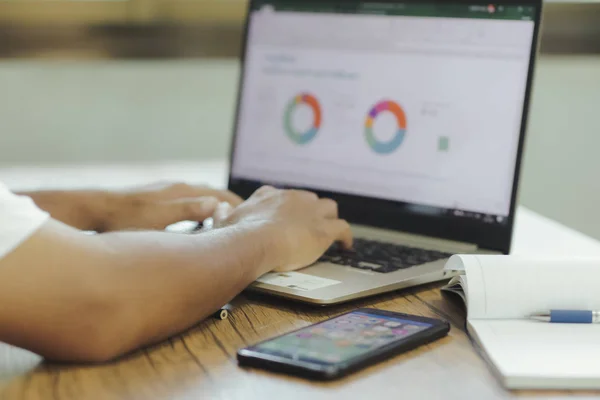 Businessplan Finanzarbeit Büro Verschwommen — Stockfoto