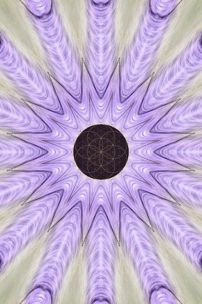 Spiritual background for meditation with sacred geometry in color mandala