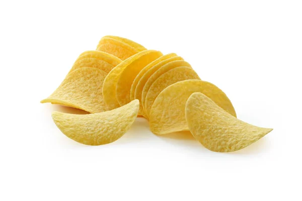 Nagy burgonya chips elszigetelt fehér background — Stock Fotó
