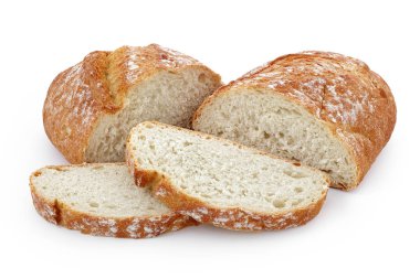 Yakın çekim görüntü izole beyaz arka plan beyaz zemin üzerinde bir ekmek kesme