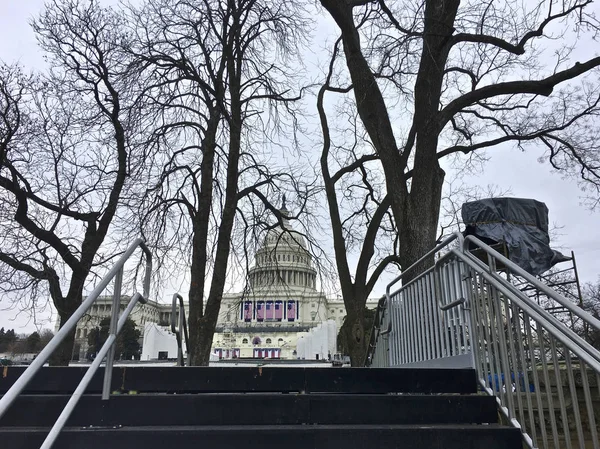 Capitol Hill Bir Fırtınalı Kış Günü — Stok fotoğraf