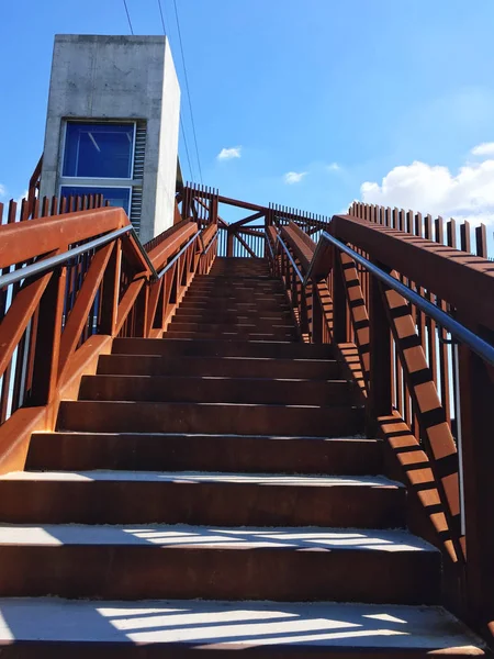 Escaleras Oxidadas Fábrica —  Fotos de Stock