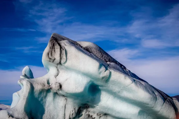 Ledové Kry Ledovce Plovoucí Laguně Islandu Důsledku Globálního Oteplování — Stock fotografie