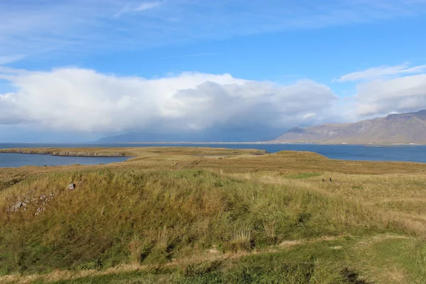 Estrecho Camino Isla Islandia — Foto de Stock