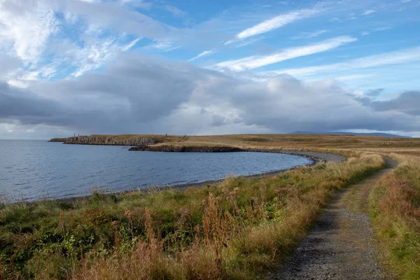 Estrecho Camino Isla Islandia — Foto de Stock