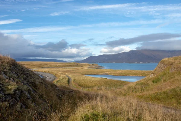 冰岛岛上的狭窄小路 — 图库照片