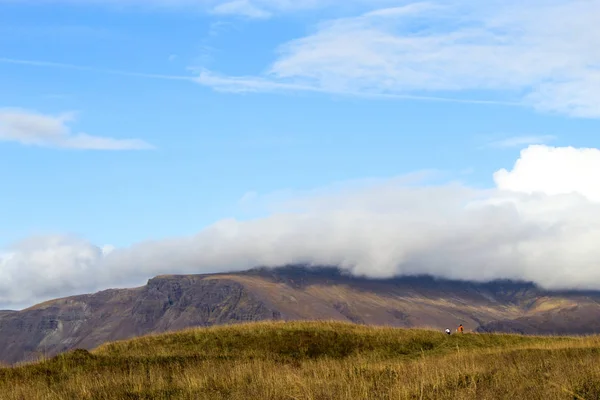 Wąską Ścieżką Wyspie Islandii — Zdjęcie stockowe