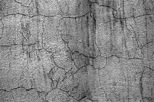 Gray Concrete Wall Old House Curly Cracks Background — Stock Photo, Image