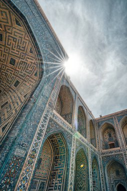 Ulugh yalvarıyorum medrese Registan Meydanı, Semerkand, Özbekistan