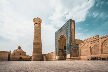 POI Kalon cami ve minare Buhara, Özbekistan'a