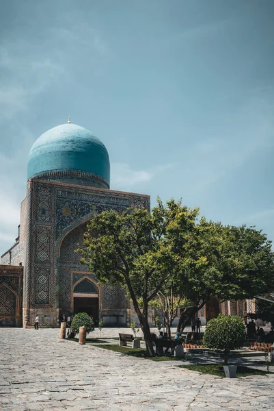 Ulugh Beg Medresze Registan tér, Szamarkand, Üzbegisztán — Stock Fotó