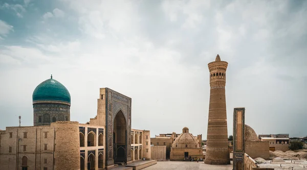 POI Kalon mecset és a Minaret Bukhara, Üzbegisztán — Stock Fotó