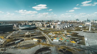 Astana Kazakistan'da bina expo Marnixkade Panorama görünümünü