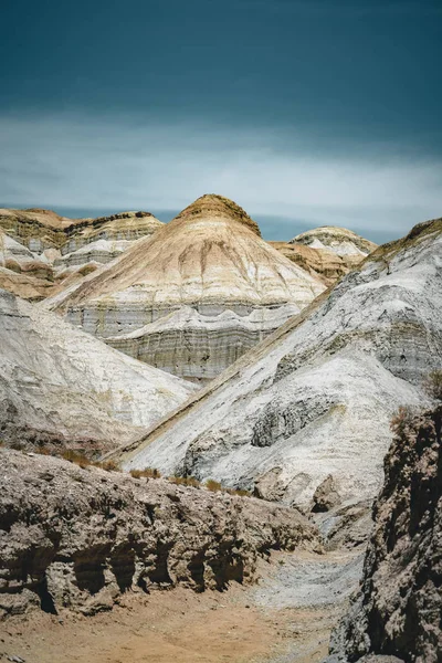 Takyr in Aktau white mountains in Altyn-Emel National Park, Kazakhstan — Stock Photo, Image