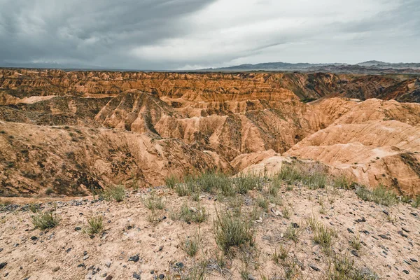 Cañón Zhabyr Cañón amarillo en el Parque Nacional Charyn, Kazajstán — Foto de Stock