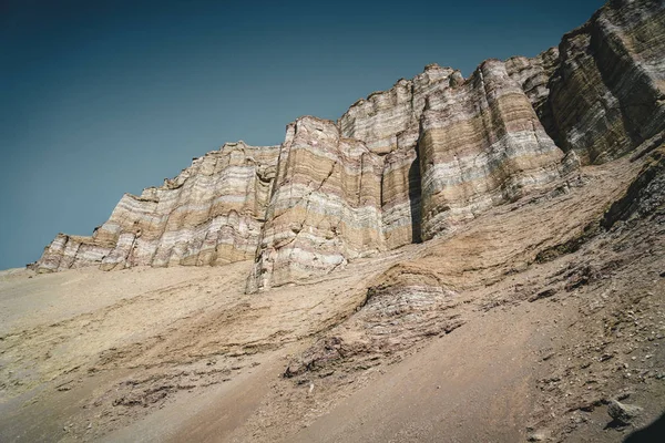 Takyr in Aktau white mountains in Altyn-Emel National Park, Kazakhstan — Stock Image Takyr in Aktau white mountains in Altyn-Emel National Park, Kazakhstan Stock Picture