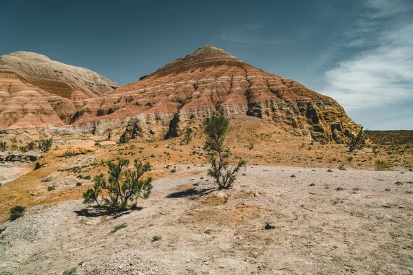 Takyr in Aktau white mountains in Altyn-Emel National Park, Kazakhstan — Stock Image Takyr in Aktau white mountains in Altyn-Emel National Park, Kazakhstan Stock Photo