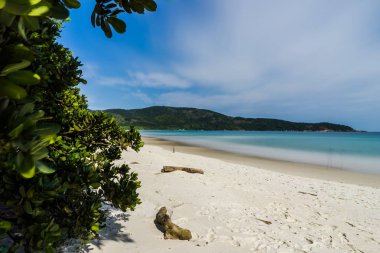 Uzun pozlama Lopes Mendes Beach Ilha Grande Rio de güneyinde 