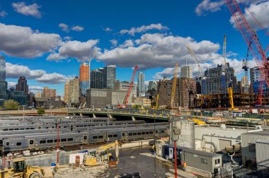 New York Highline Hudson yarda inşaat iş vinç sanayi