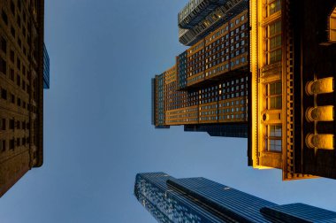 New York gökdelen manzarası görünümü Megacity Twilight