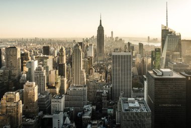 New York Skyline Manhatten Cityscape Empire State Binası