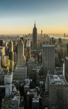 New York Skyline Manhatten Cityscape Empire State Binası