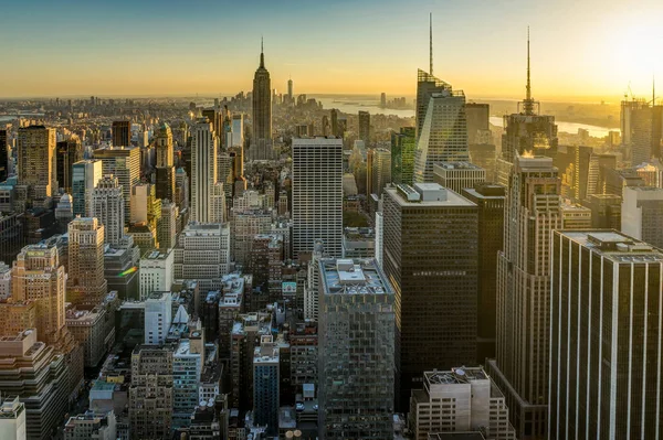 New York Skyline van Manhatten Cityscape Empire State Building — Stockfoto