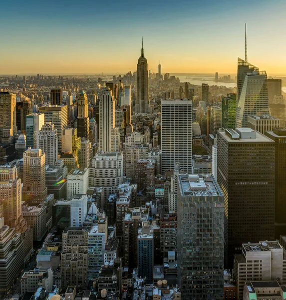 New York Skyline van Manhatten Cityscape Empire State Building — Stockfoto