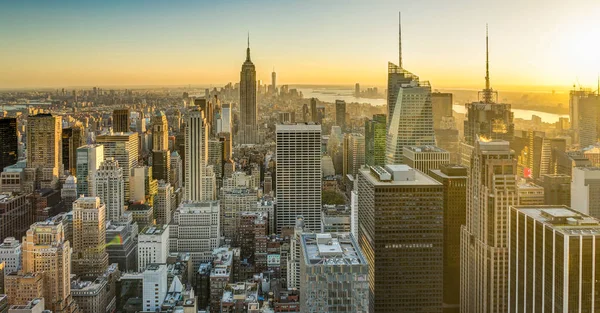 New York Skyline van Manhatten Cityscape Empire State Building — Stockfoto