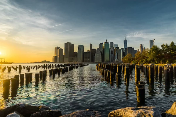 New York Skyline Paysage urbain Xoatten World Trade Center Liberté — Photo