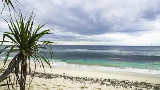 4k 在印度尼西亚伦邦安美丽的海滩上可以欣赏到阳光。以4k 分辨率射击 — 图库视频影像