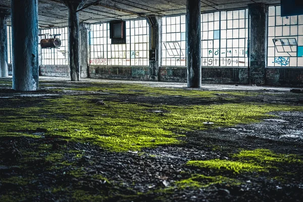 Detroit, Michigan, États-Unis - 18 octobre 2018 : Vue de l'usine abandonnée de Fisher Body à Detroit. Fisher Body Plant s'étend sur plusieurs blocs de ville et mesure 3,5 millions de pieds carrés — Photo