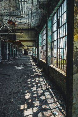 Terk edilmiş Fisher araba fabrikası Detroit Detroit, Michigan, Amerika Birleşik Devletleri - 18 Ekim 2018: görünümü. Fisher araba fabrikası birden çok şehir blokları ve önlemleri içinde sprawls 3.5 milyon metrekare
