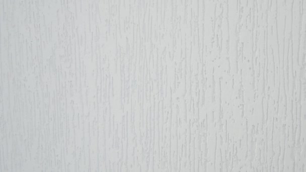 Weiße Wandstruktur mit Gips. 4k, — Stockvideo