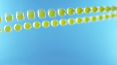 renk arka plan, soyutlama. Sarı boncuk gökyüzü hava hareket eder. 4k, ağır çekim