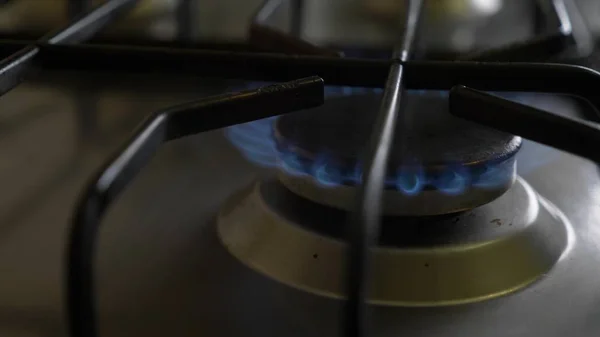 Disconnect the gas stove. close-up. copy space — Stock Photo, Image