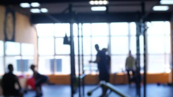 Borrosa Gimnasio Gimnasio Gente Entrenamiento Centro Del Club Deportivo —  Fotos de Stock