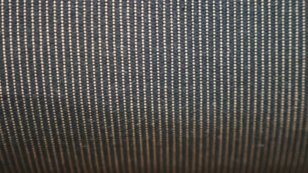 Черный Серый Фон Мягкого Текстильного Материала Облицовка Ткани Модной Текстурой — стоковое видео