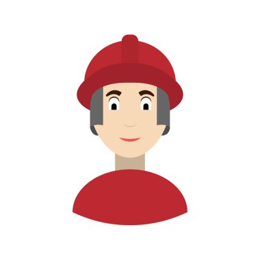 simge vektör çizim. meslek kavramı. itfaiyeci adam