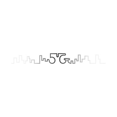 logo tasarımı ile şehrin ana hatlarını tek satırda yapılan 5g