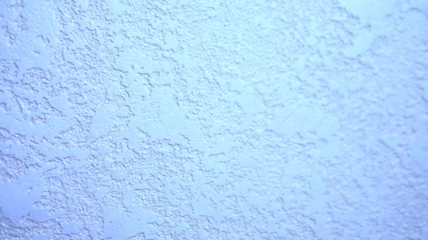 Background texture. decorative textured Venetian plaster beige. close-up — Stock Video