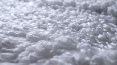 Süper yakın çekim. Beyaz havlu ayrıntıları var. tekstil arkaplanı