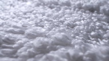 Süper yakın çekim. Beyaz havlu ayrıntıları var. tekstil arkaplanı